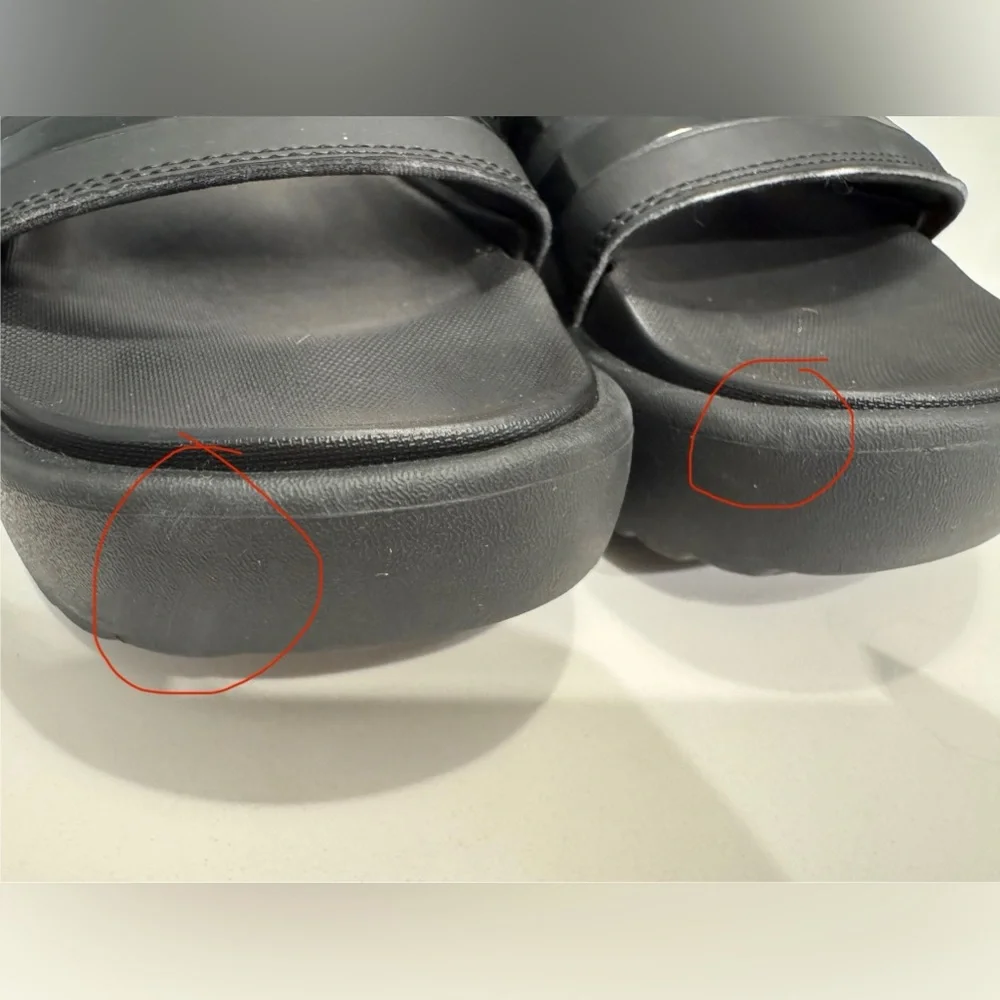 Adidas Women's Black Slide Sandals - Picture 5 of 6